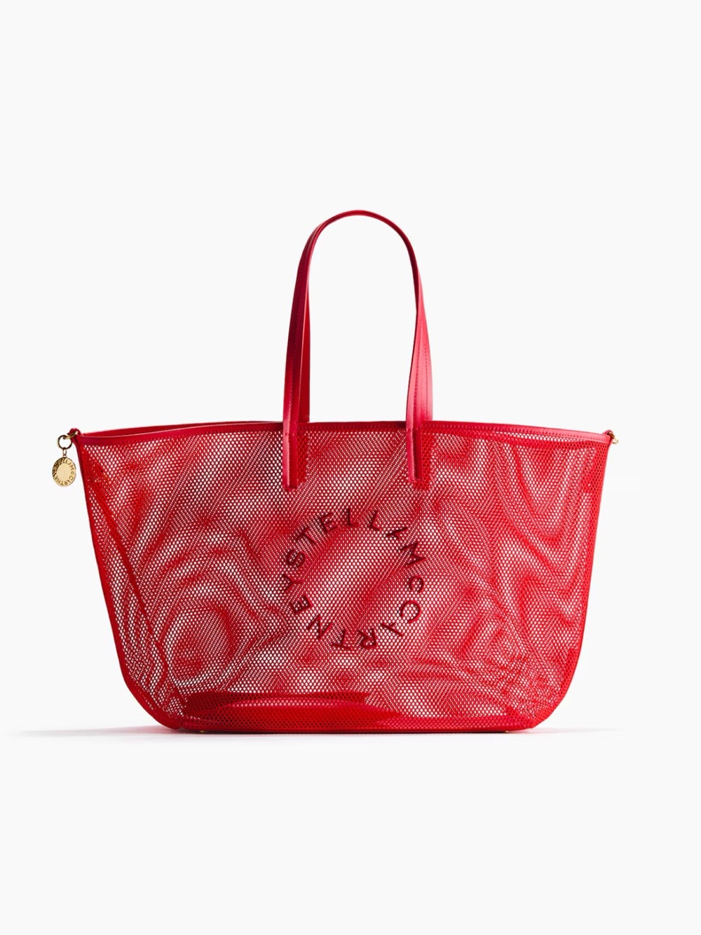 H&M x Stella McCartney Bright Red Perforated Tote